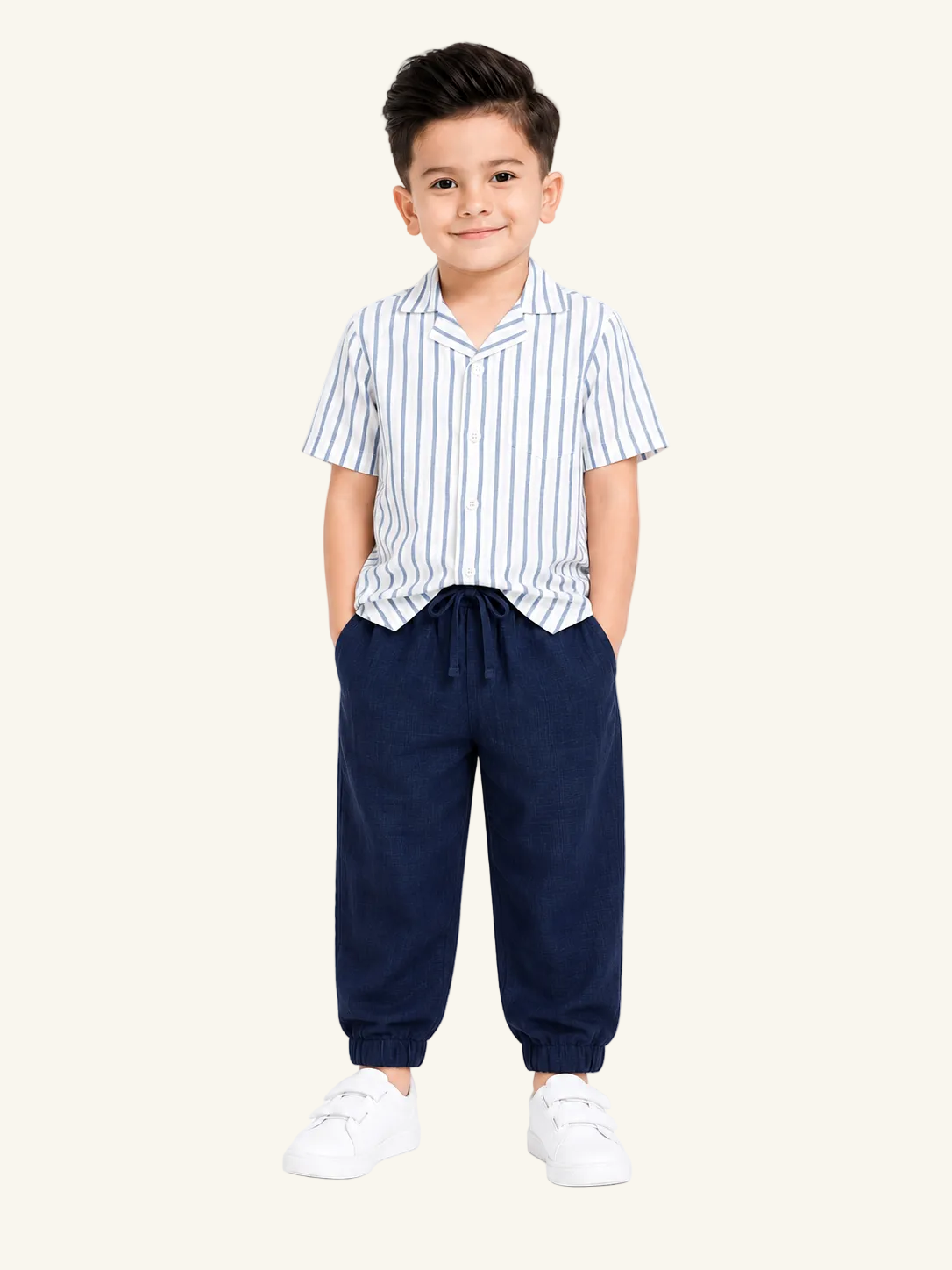 Boys Stripe Shirt (Seersucker)