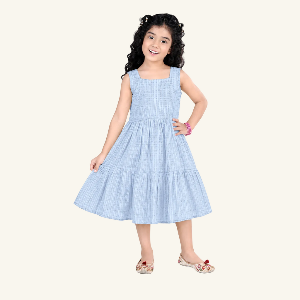 Light Blue Lila Tiered Dress