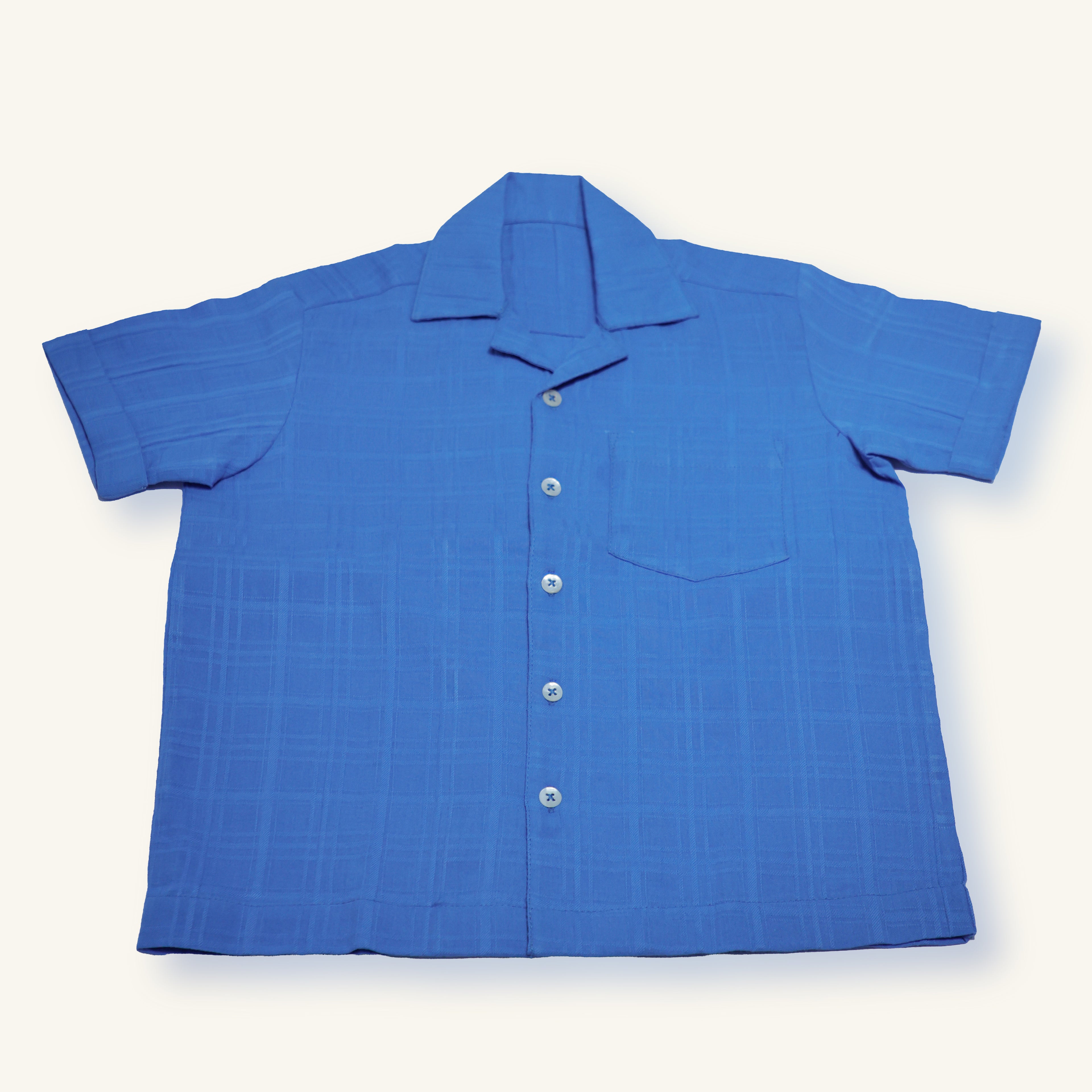 Blue Cloud Slub Lounge Set (Voile-Lined)