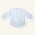 White Cotton-Viscose Kurta Shirt