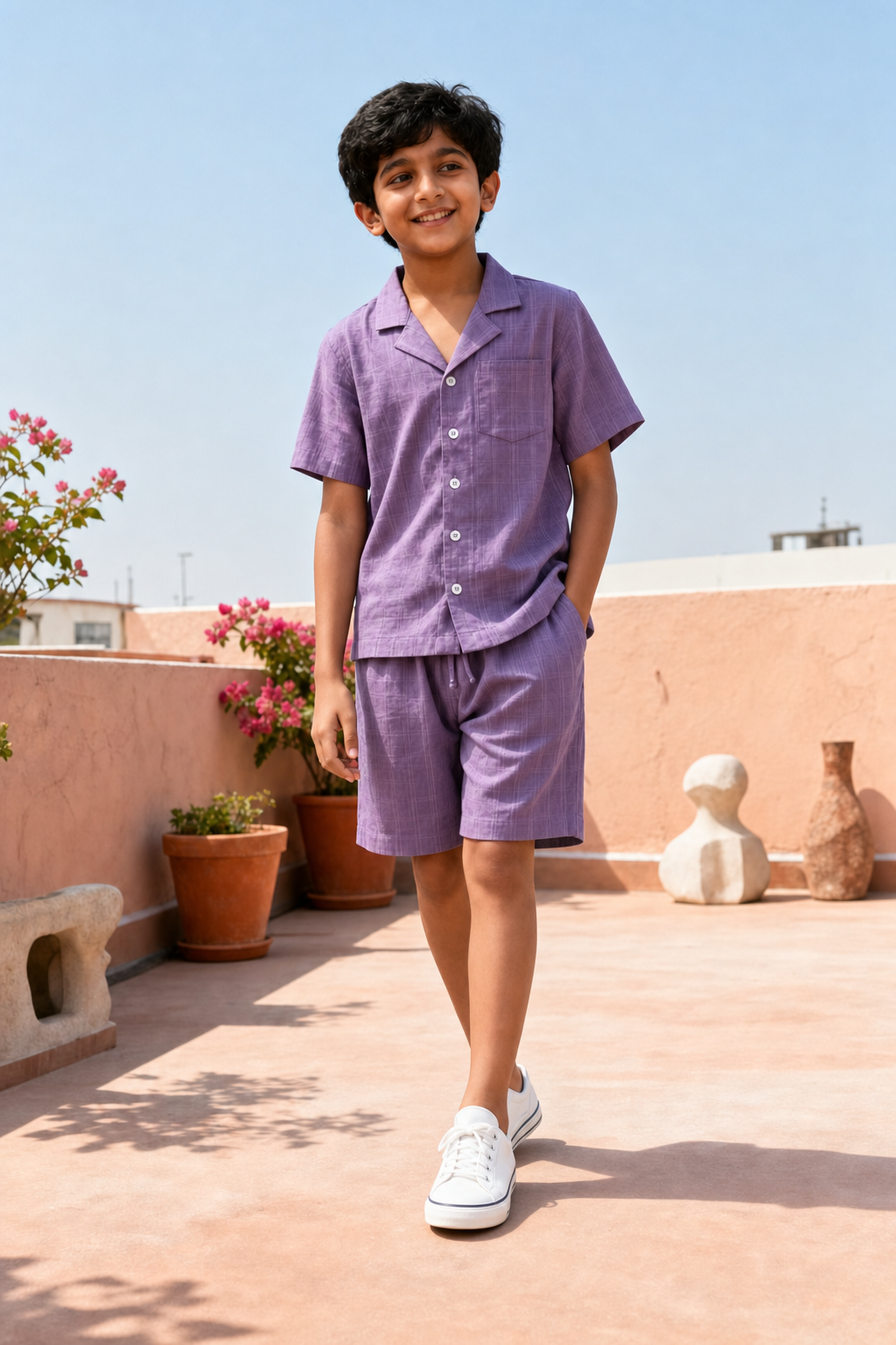Cloud Slub Lounge Set (Voile-Lined)