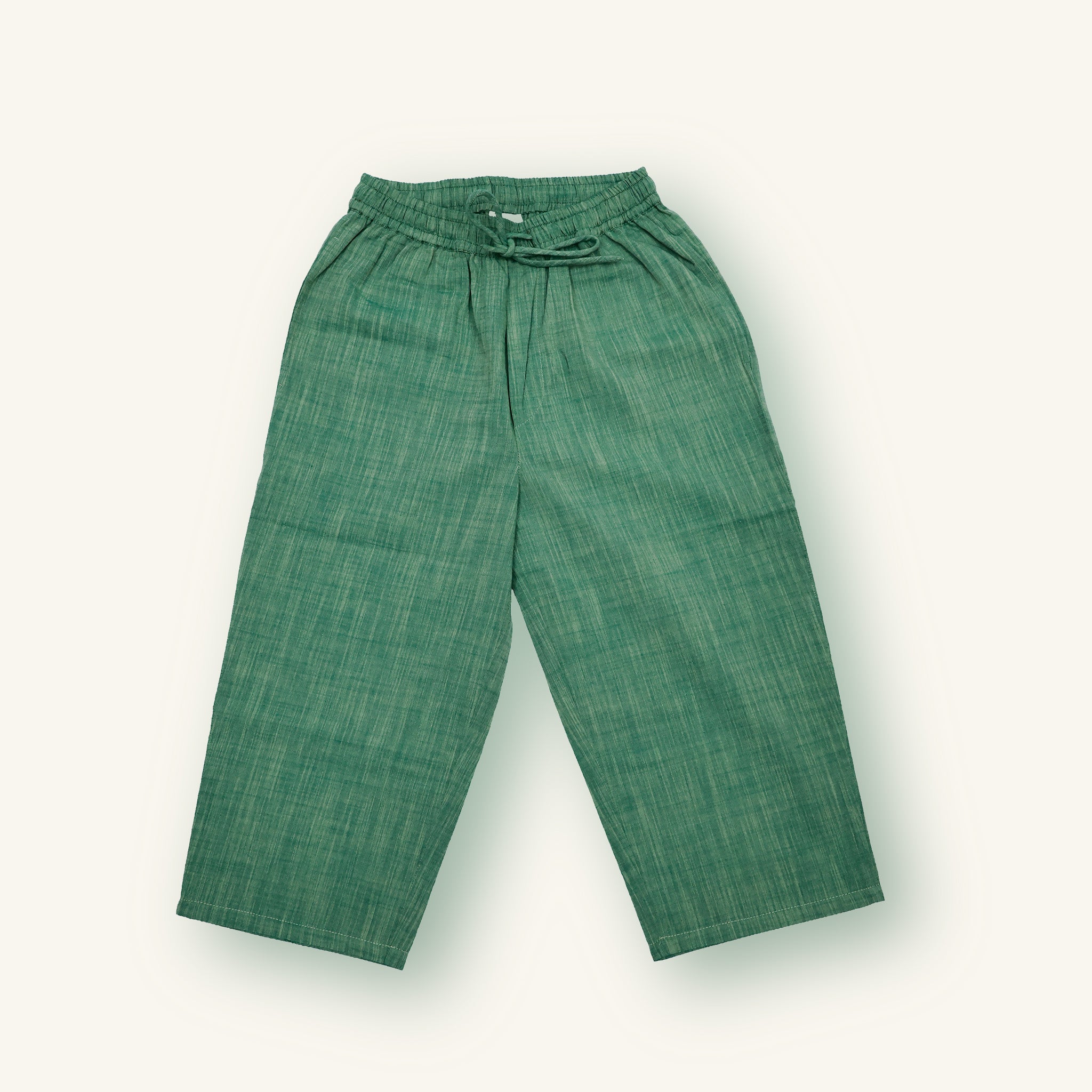 Green Wildwood Slub Trousers