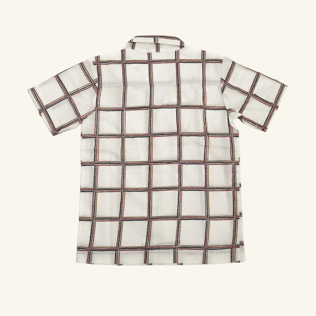Cream Grid Co-ord