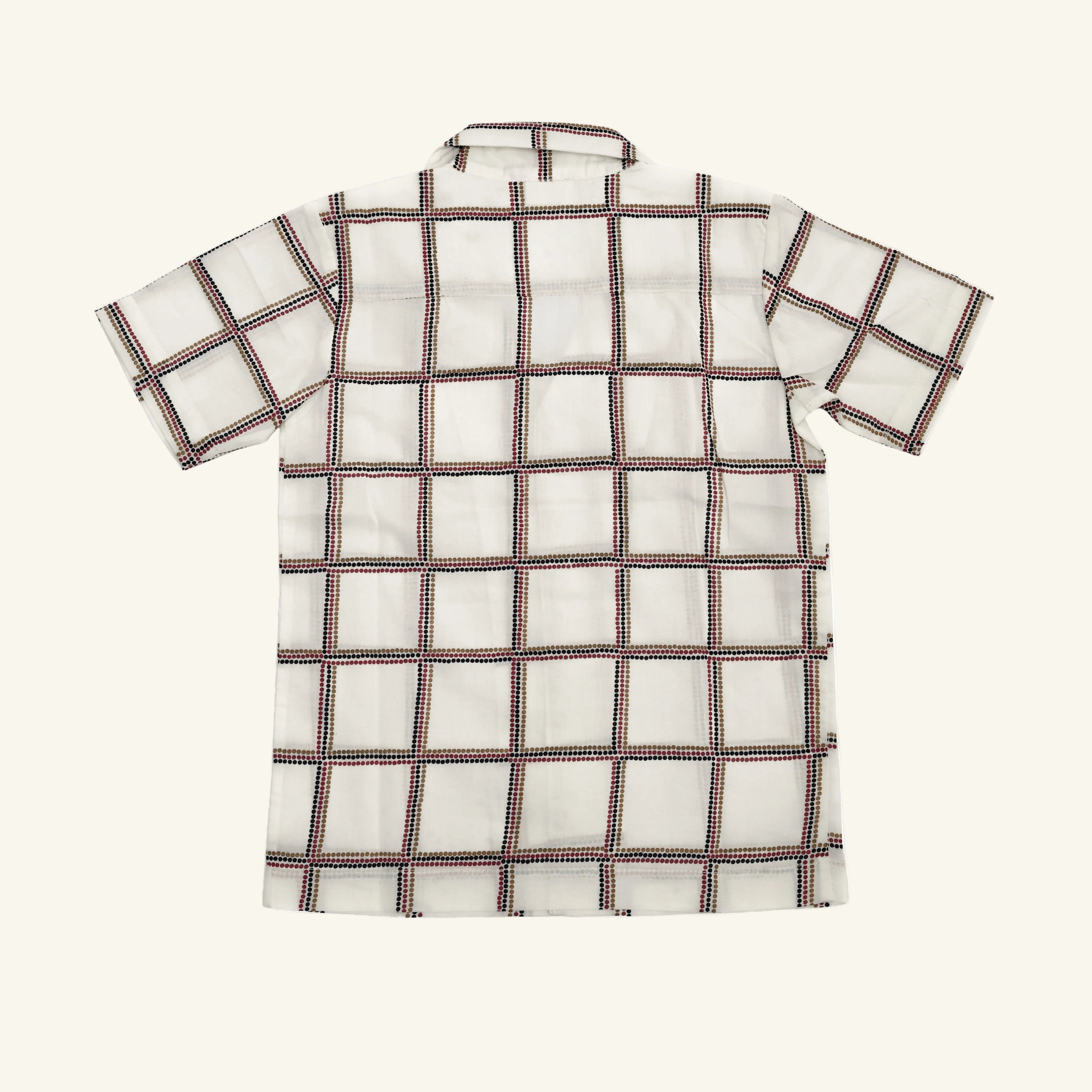 Cream Grid Co-ord