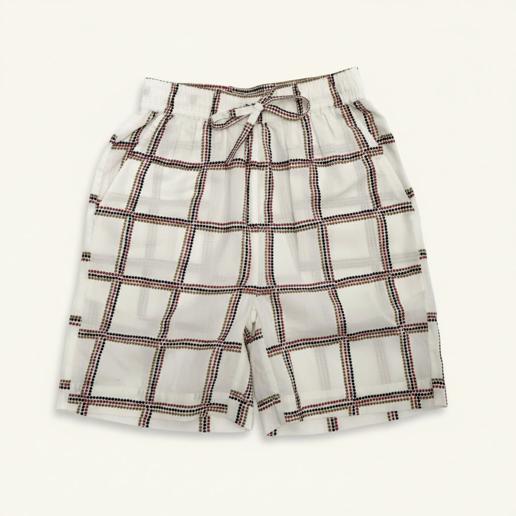 Cream Grid Co-ord